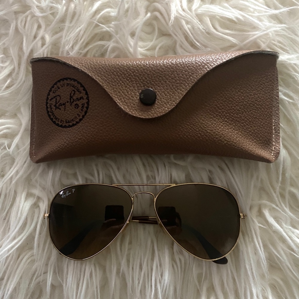 Ray Ban RB3025 Polarized Aviator Gradient